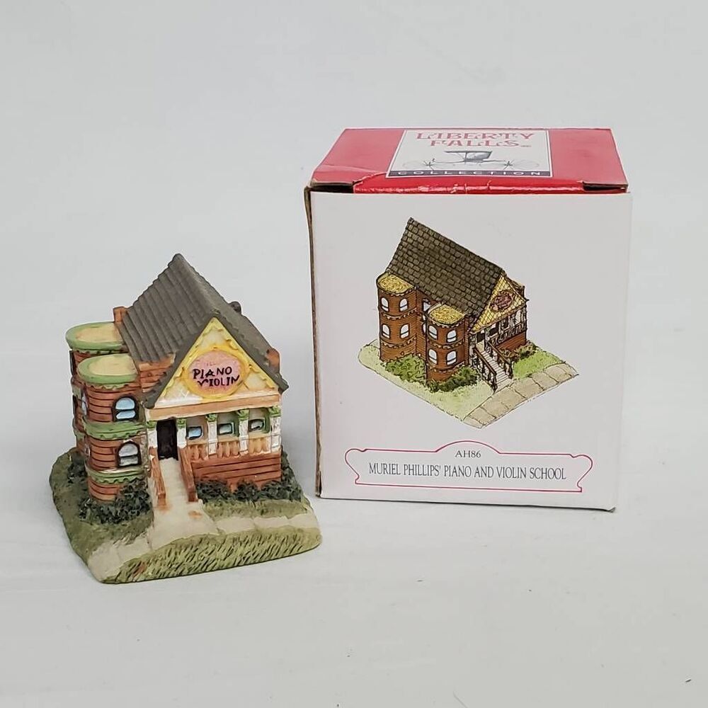 Liberty Falls Muriel Phillips’ Piano & Violin School AH86 Figurine w/ Box